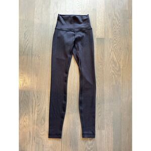Lululemon Align High Waist Black Textured Leggings Womens Size Small